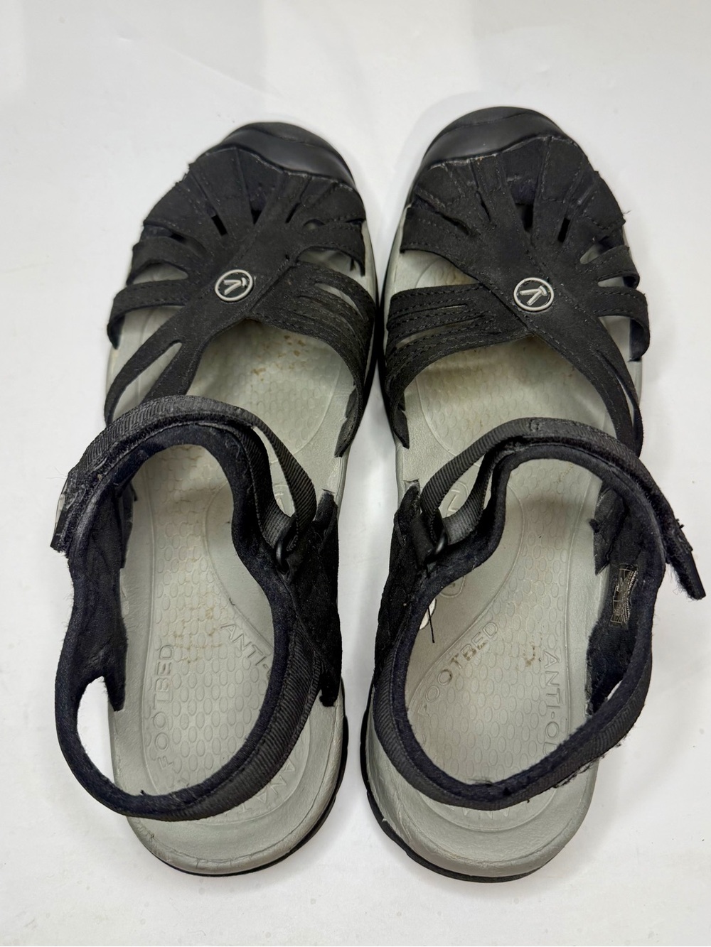 KEEN Rose Sandals Women Sz 10 Black Grey Water Hiking Sport Shoes 1008783 LYN - Picture 7 of 12